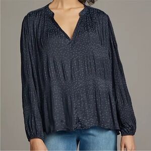 Anthropologie | Current Air Star Top in Navy - Size M